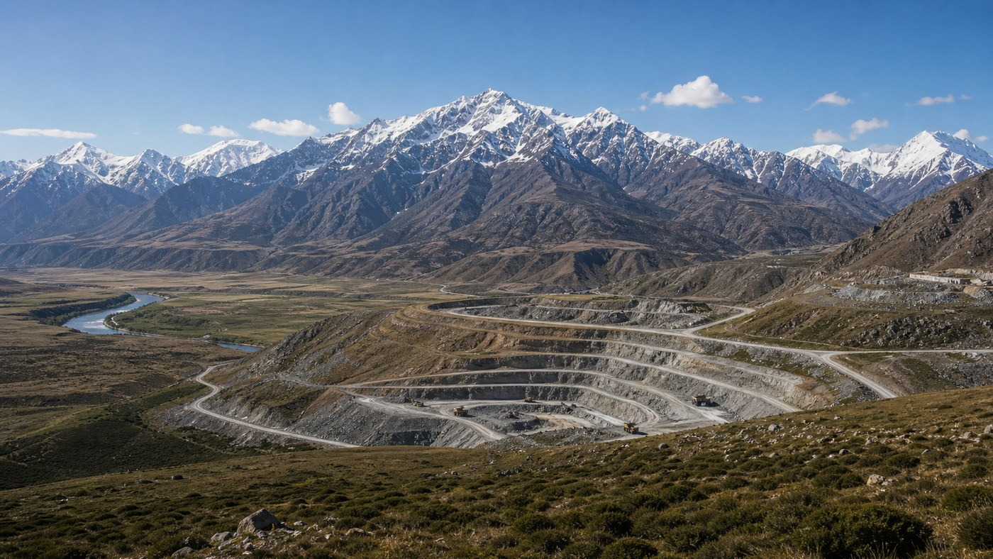 Responsible resource development in a high-altitude mountain landscape